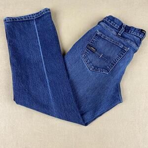 Ariat M5 Rebar Denim Jeans Medium Wash Workwear Rodeo Cowboy MEN'S 30x28 GUC